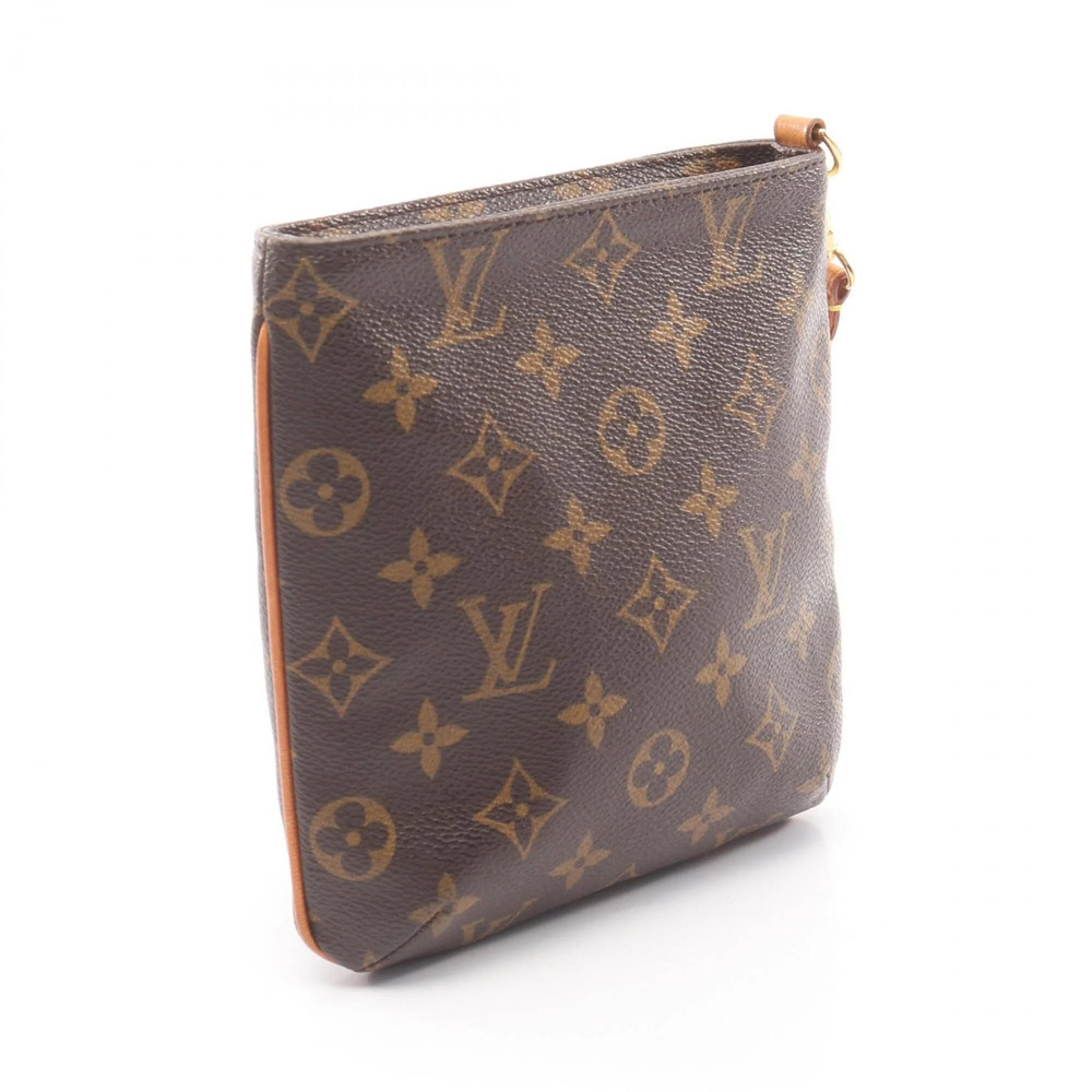 LOUIS VUITTON Brown Monogram Leather Pouch - Picture 2 of 8